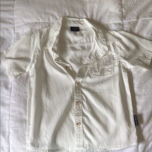 Little Bipsy White Dress Shirt with Crisp Cotton Fabric